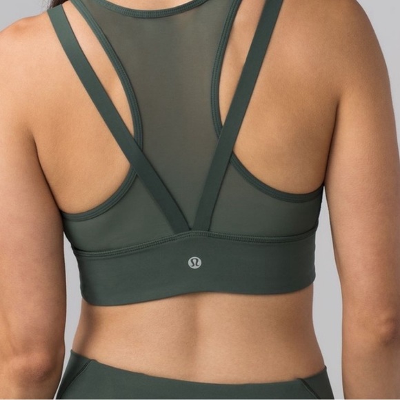 Lululemon Sun Setter Bra Dark Forest Sport Bra
Army Green size 6 - Picture 2 of 10